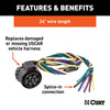 CURT 56229 7-Way USCAR Electrical Connector