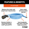 CURT 56612 7-Way Round RV Blade Wiring Connector