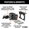 CURT 57101 7-Way Round RV To 4-Way Flat Adapter