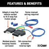 CURT 57187 4-Way Round To 5-Way Flat Wiring Adapter