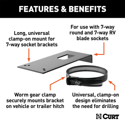 CURT 57202 Trailer Wire Connector Bracket