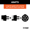 CURT 57672 Duplex Electrical Adapters