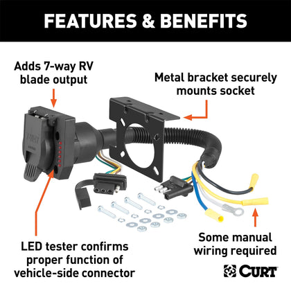 CURT 57674 Duplex Electrical Adapters