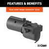 CURT 57725 7-Way Round RV To 5-Way Flat Adapter