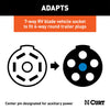 CURT 57726 7-Way Round RV To 6-Way Round Adapter