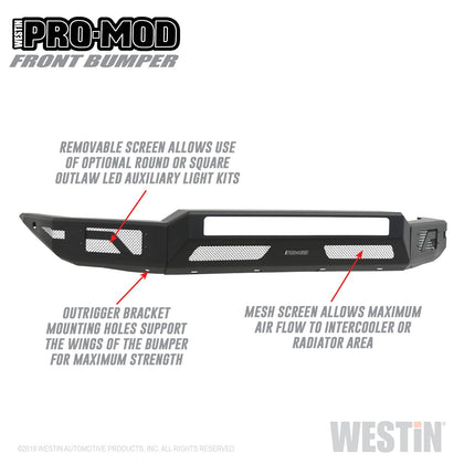 Westin 58-41045 Pro-Mod Front Bumper Fits 16-21 Tacoma