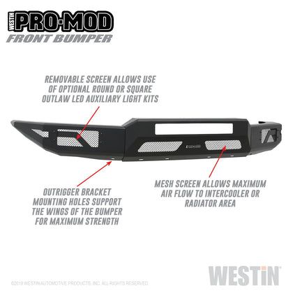 Westin 58-41055 Pro-Mod Front Bumper Fits 15-20 Colorado