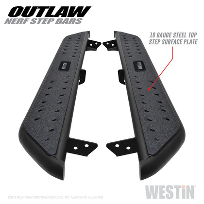 Westin 58-53835 Outlaw Nerf Step Bars Fits 10-21 4Runner