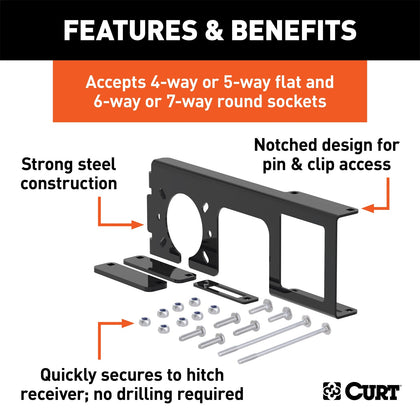 CURT 58000010 Trailer Wire Connector Bracket