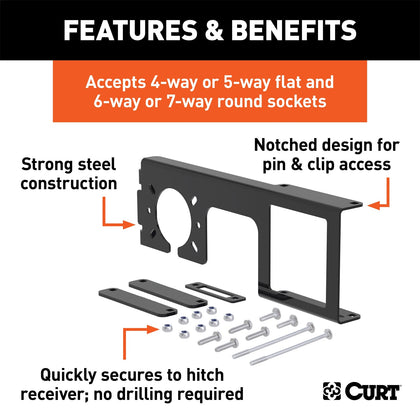 CURT 58003 Trailer Wire Connector Bracket