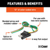 CURT 58030 4-Way Flat Wiring Connector