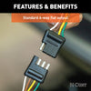 CURT 58050 4-Way Bonded Wiring Connector