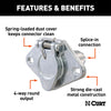 CURT 58071 4-Way Round Connector Socket