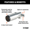 CURT 58080 6-Way Round Connector Plug