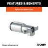 CURT 58082 6-Way Round Connector Plug w/Spring