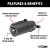 CURT 58140 7-Way RV Blade Connector Plug