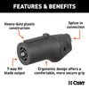 CURT 58145 Heavy-Duty 7-Way RV Blade Connector Plug