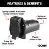 CURT 58151 7-Way RV Blade Connector Socket
