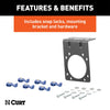 CURT 58152 7-Way RV Blade Connector Plug and Socket Kit
