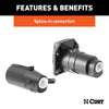 CURT 58152 7-Way RV Blade Connector Plug and Socket Kit