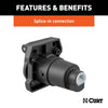 CURT 58155 Heavy-Duty 7-Way RV Blade Connector Socket