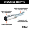 CURT 58180 7-Way Round Connector Plug w/Spring