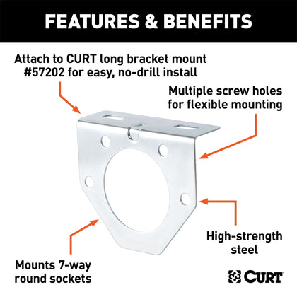 CURT 58222 Trailer Wire Connector Bracket