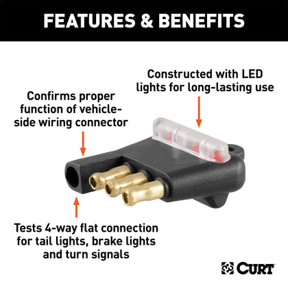 CURT 58261 LED Connector Tester