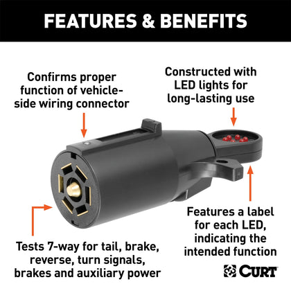 CURT 58270 LED Connector Tester