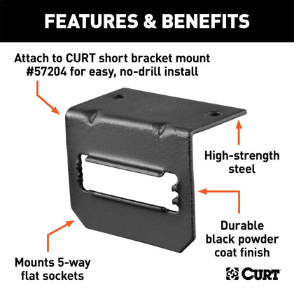 CURT 58303 Trailer Wire Connector Bracket