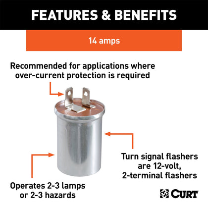 CURT 58320 Turn Signal Flasher