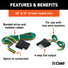 CURT 58355 4-Way Flat Connector Plug and Socket