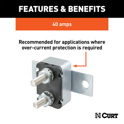 CURT 58371 Universal Circuit Breaker