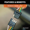 CURT 58381 4-Way Bonded Wiring Connector
