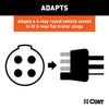 CURT 58414 4-Way Round To 4-Way Flat Wiring Adapter