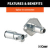 CURT 58677 4-Way Round Connector Plug And Socket Kit