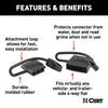 CURT 58761 4-Way Flat Connector Dust Cover Set