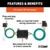 CURT 58919 Towed-Vehicle RV Harness Add-On