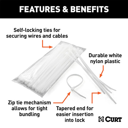CURT 59728 Nylon Wire Ties