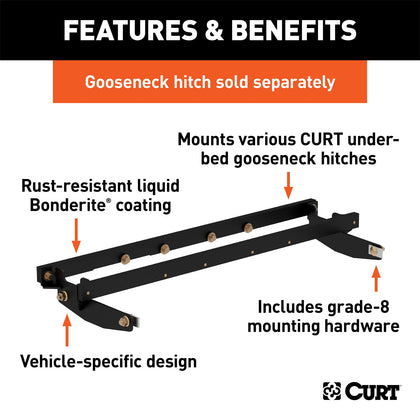 CURT 60604 600 Series Install Kit Gooseneck Hitch