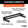 CURT 60624 Under-Bed Double Lock Gooseneck Install Kit