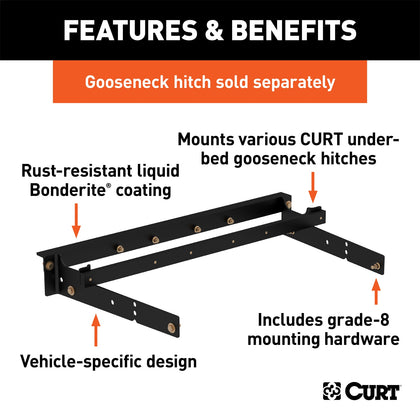 CURT 60631 600 Series Install Kit Gooseneck Hitch