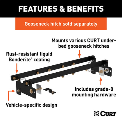 CURT 60632 600 Series Install Kit Gooseneck Hitch