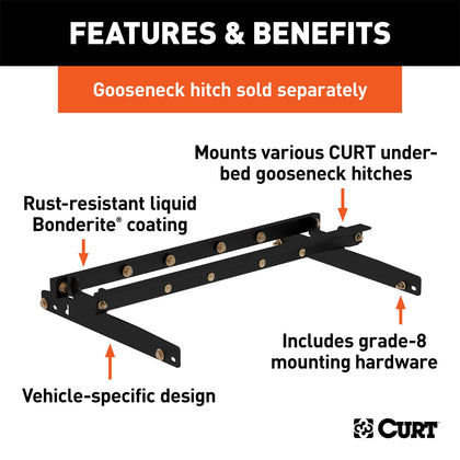 CURT 60635 600 Series Install Kit Gooseneck Hitch