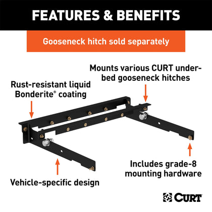 CURT 60636 600 Series Install Kit Gooseneck Hitch