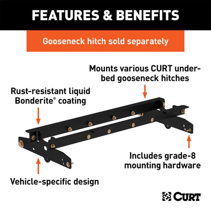 CURT 60637 600 Series Install Kit Gooseneck Hitch