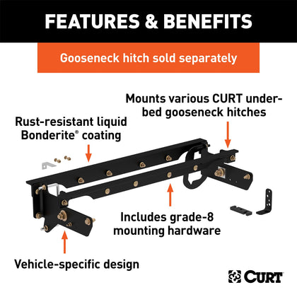 CURT 60644 600 Series Install Kit Gooseneck Hitch