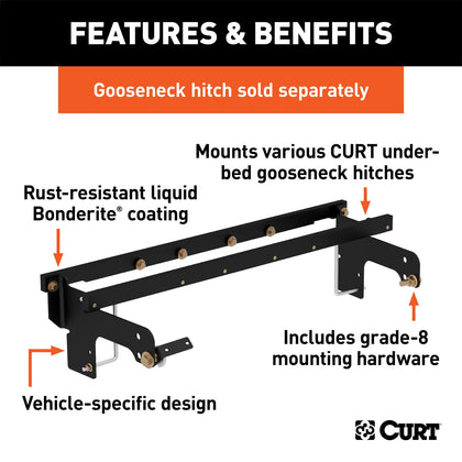CURT 60652 600 Series Install Kit Gooseneck Hitch