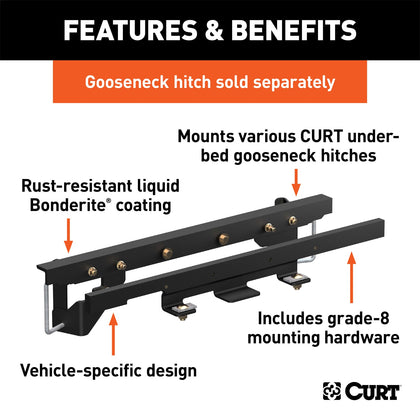 CURT 60657 600 Series Install Kit Gooseneck Hitch