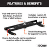 CURT 60710 Double-Lock Gooseneck Hitch/Install Kit
